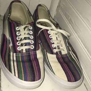 striped authentic lo pro vans!